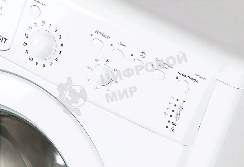 Стиральная машина Indesit IWUD 4085 белый, загрузка фронтальная 4 кг, 800 об/мин., класс: А