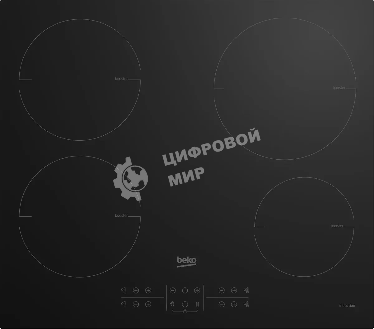 Индукционная варочная панель Beko HII 64200 MT, черный
