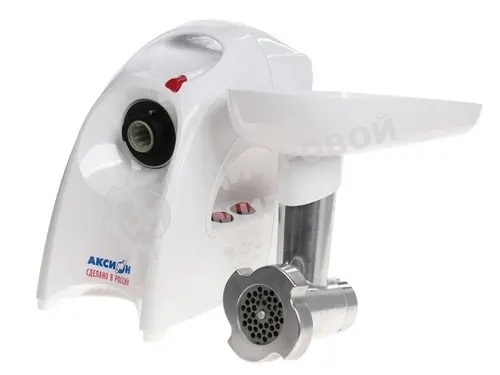 Мясорубка электрическая Аксион М41.04 белый, 1700 Вт, 2.0 кг/мин, реверс, защита от перегрузки, насадки - 4