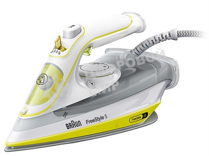 Утюг Braun SI5016YL желтый/серый, 2600 Вт, 50 г/мин, 210 г/мин, 300 мл