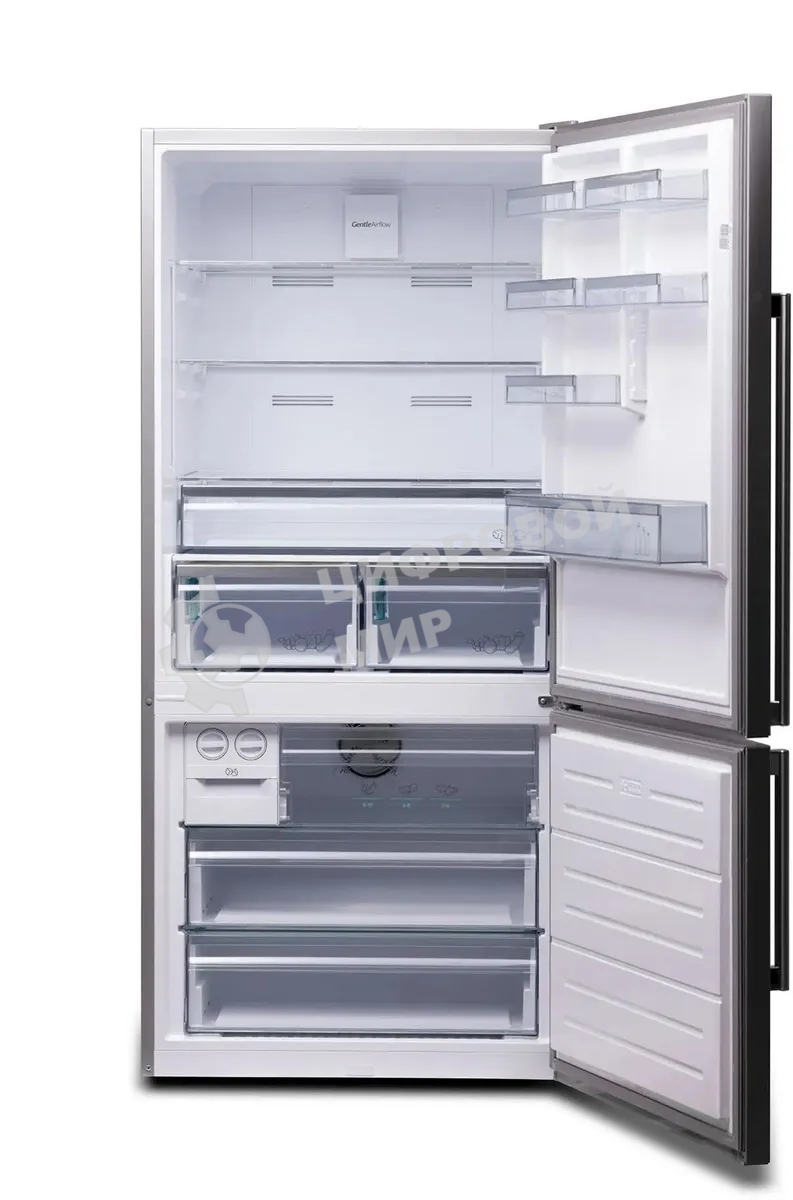 Холодильник Sharp SJ653GHXI52R серебристый двухкамерный 400/164 л морозилка снизу, No Frost