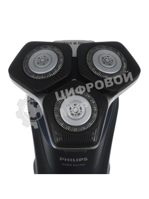 Электробритва роторная Philips S5885/10 реж.эл.:3 питан.:аккум. темно-синий