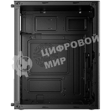 Компьютерный корпус CBR mATX Minitower V861, без БП, 2хUSB 2.0, HD Audio+Mic, черный PCC-MATX-V861-WPSU