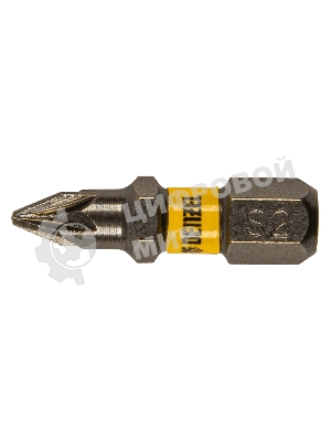 Набор бит Denzel PZ1х25, сталь S2, шестигранный профиль, 10 шт.