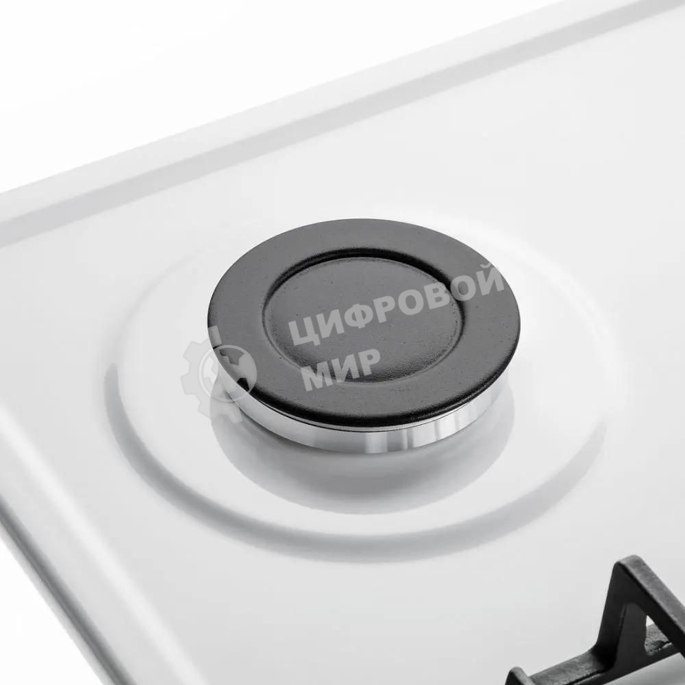 Газовая варочная панель Maunfeld EGHE.64.6CW/G, 4 конфорки, эмалированная сталь, белый