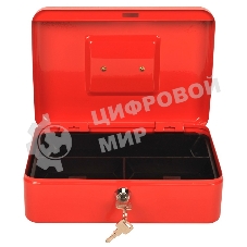 Ящик для денег Cactus CS-CB-003RD 90x250x180 красный