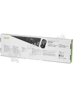 Комплект клавиатура+мышь Acer OKR120 беспроводной, USB, 1600 DPI, чёрный