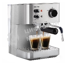 Кофеварка рожковая Sencor SES 4010SS серый, исп. кофе - молотый, 1.5 л, 1050 Вт, 15 бар