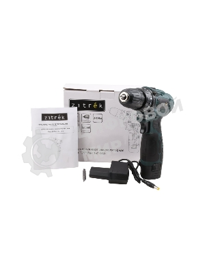 Дрель-шуруповерт Zitrek Green 12V Max 085-1015, 12 В, 2 Ач, 28Нм, щеточный