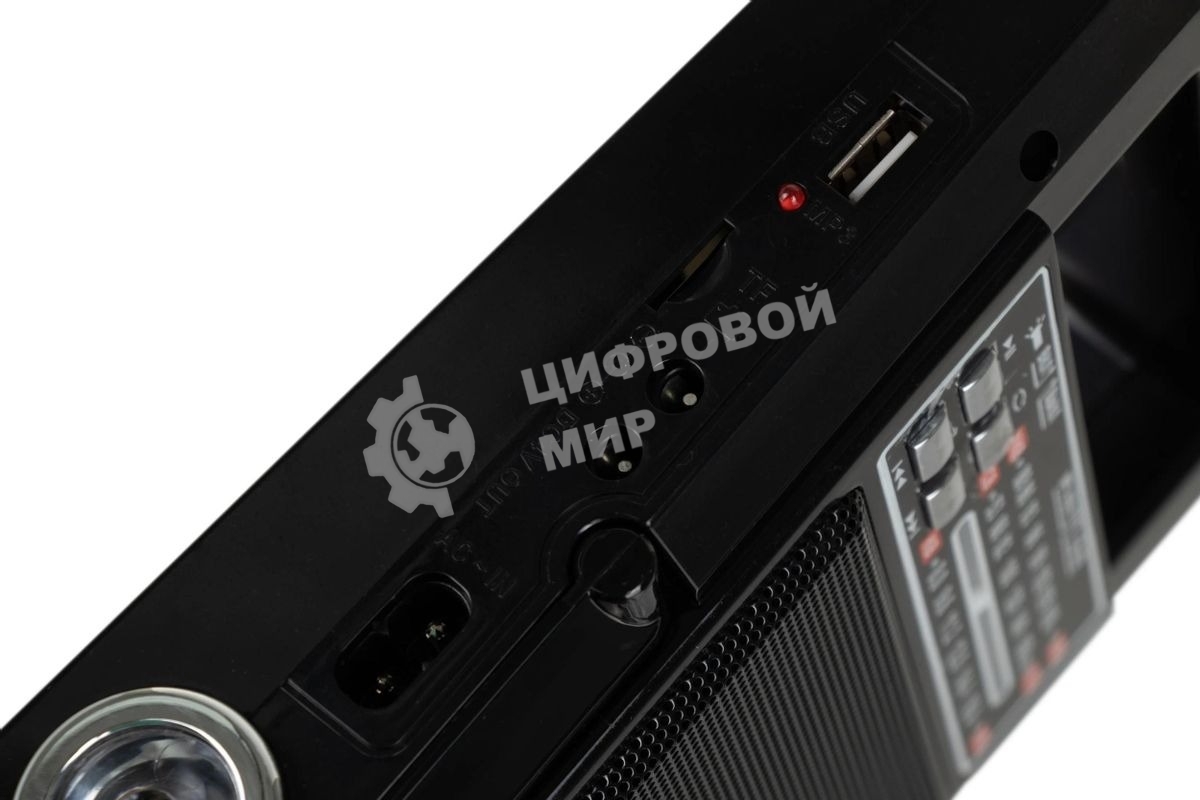 Радиоприемник портативный Сигнал Vikend Traveler черный USB SD/MMC