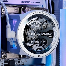 Система жидкостного охлаждения Thermalright Core Vision 360 (360mm, LED, White, ARGB/Fans: 3x120mm, 72.37CFM, 27.7dBA, 2000RPM/Pump height 66mm, Rad thickness 27mm/S: 1700, 1200, 1851, 115X, 2011, 2066, AM5, AM4)