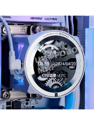 Система жидкостного охлаждения Thermalright Core Vision 360 (360mm, LED, White, ARGB/Fans: 3x120mm, 72.37CFM, 27.7dBA, 2000RPM/Pump height 66mm, Rad thickness 27mm/S: 1700, 1200, 1851, 115X, 2011, 2066, AM5, AM4)