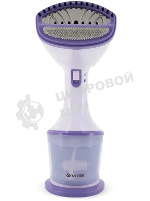 Отпариватель Vitek VT-2660 белый/фиолетовый, 1600 Вт, 30 г/мин, 250 мл