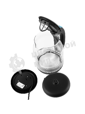 Чайник электрический Kitfort КТ-654-1 1.7л. 2200Вт голубой (корпус: стекло)