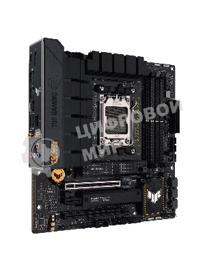 Материнская плата ASUS TUF GAMING B650M-PLUS WIFI, AM5, AMD B650, 4xDDR5, 4xSATA, 2xM.2, 1xPCIe 4.0 x16, 1xPCIe 4.0 x4, 1xDP, 1xHDMI, 1x 2.5Gb LAN, 4xUSB-A 3.2 Gen 2, 1xUSB-A 3.2 Gen 1, 1xUSB-C 3.2 Gen 2x2, 5x3.5 мм, 7.1, mATX