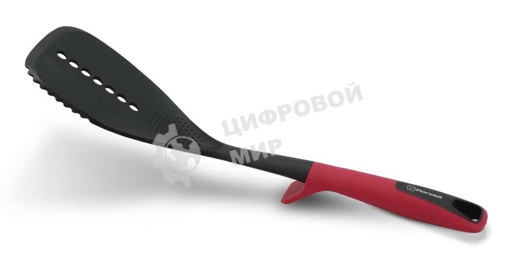 Лопатка для вторых блюд Rondell Craft RD-1871 черный/красный упак.: картонная подложка