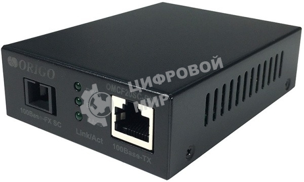 Медиаконвертер Origo WDM, 1000Base-T/1000Base-LX (SC), Tx:1310 нм, Rx:1550 нм, одномод, до 20 км