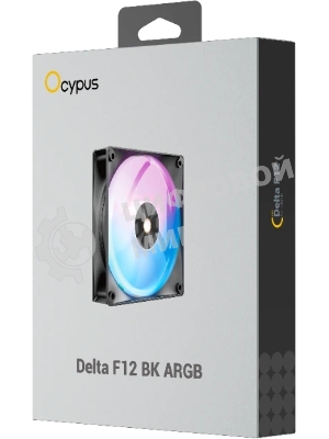 Вентилятор для корпуса Ocypus Delta F12 BK, 120x120x25мм, 4-PIN PWM, 500-2000 RPM, 29 DBA MAX, HYDRO BEARING