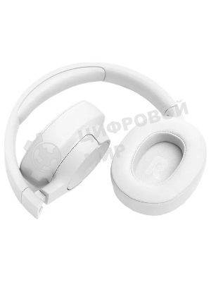 Беспроводные/проводные наушники JBL Tune 770NC белый, полноразмерные, Bluetooth + проводной, активное шумоподавление, до 70 ч