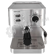 Кофеварка рожковая Sencor SES 4010SS серый, исп. кофе - молотый, 1.5 л, 1050 Вт, 15 бар