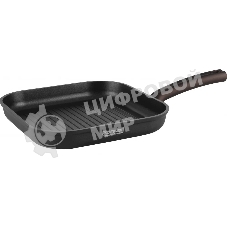 Сковорода-гриль Rondell Ginger RDA-1531 квадратная 26 см, покрытие: антипригарное ручка несъемная (без крышки) черный