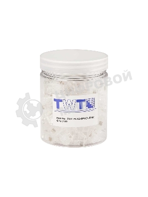 Коннектор LANMASTER TWT-PL12-6P4C/JR100, UTP кат.3 RJ12, прозрачный (упак.: 100 шт)