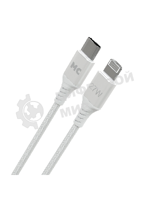 Кабель MORE CHOICE (4620202554192) K69ia 2м USB 3.0A PD 27W для Lightning ng 8-pin Type-C - 2м, белый