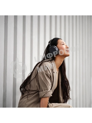 Беспроводные/проводные наушники Sennheiser Momentum 4 Wireless черный, полноразмерные, Bluetooth + Jack 3.5 мм, активное шумоподавление, до 60 ч