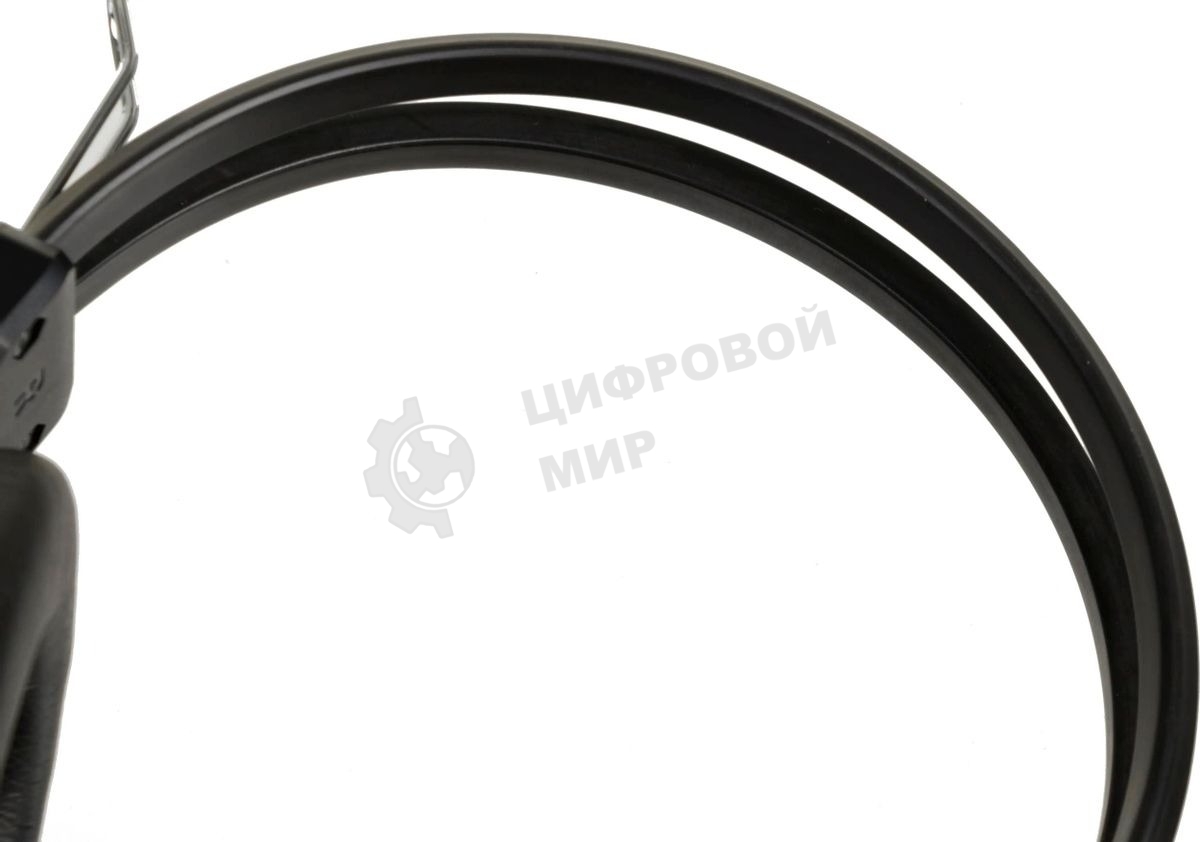 Гарнитура проводная с микрофоном A4Tech HU-35 черный 2м накладные USB оголовье