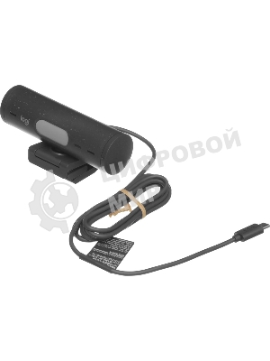 Веб-камера Logitech Brio 500 1920x1080, 30 кадр/с, USB Type-C, микрофон (2 шт, шумоподавление), автоматическая фокусировка, автоосвещение, универсальное крепление