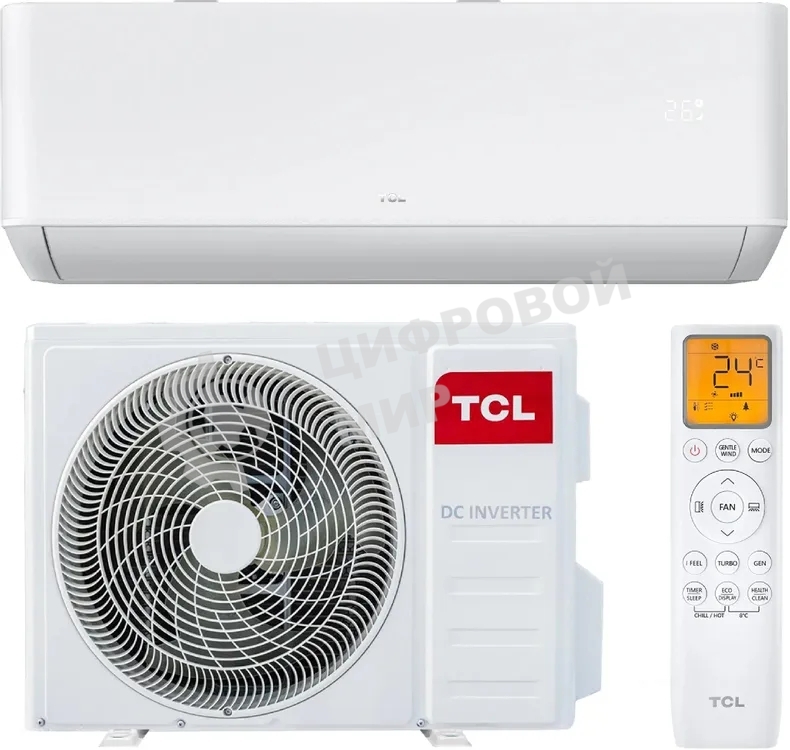 Cплит-система TCL TAC-TP18INV/R инвертор, 18000 BTU, 54 м², 27 дБ, охлаждение, обогрев, осушение, белый