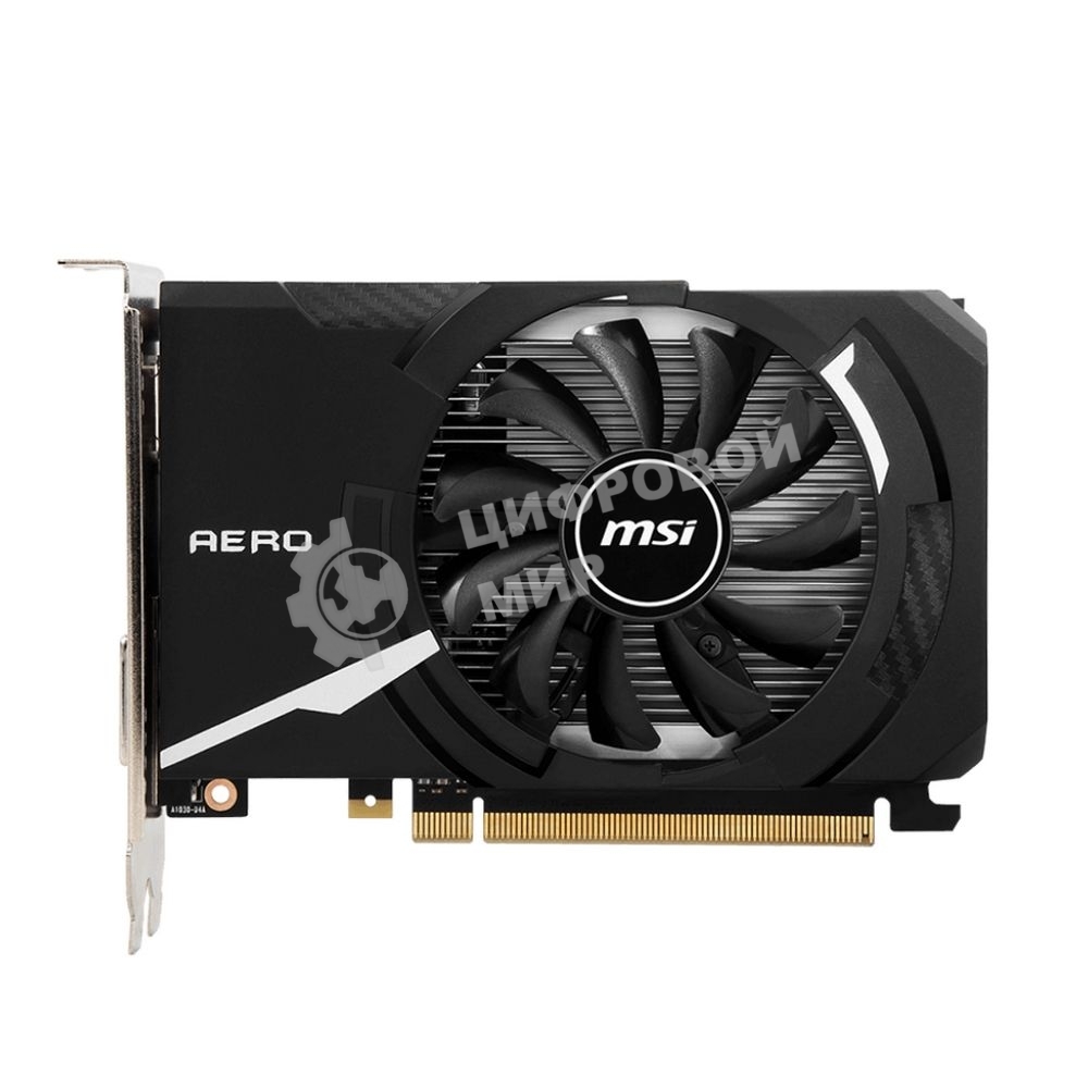 Видеокарта MSI GT 1030 AERO ITX 4GD4 OC Nvidia GT 1030 4Gb, DDR4, PCI-E 3.0, HDMIx1 DVIx1 HDCP
