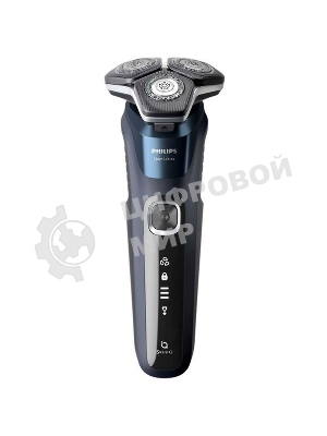 Электробритва роторная Philips S5885/10 реж.эл.:3 питан.:аккум. темно-синий
