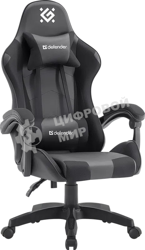 Кресло игровое Defender OKAS BLACK/GREY PU