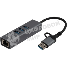 Сетевой адаптер Gigabit Ethernet Digma DLA-GEUCH3 USB 3.0