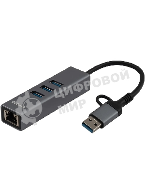 Сетевой адаптер Gigabit Ethernet Digma DLA-GEUCH3 USB 3.0