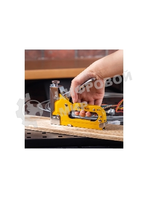 Мебельный степлер Deli DL1313 3-в-1. 4-8мм. 0,6 кг. Полностью стальная конструкция. Подходит для D/U/T.