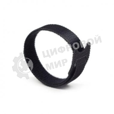 Хомут-липучка Lanmaster LAN-VCM125-BK 125x12 мм (упак: 20 шт) нейлон/полиэтилен внутри помещений черный