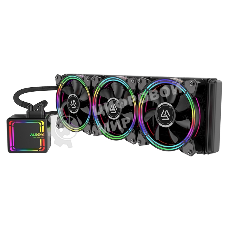 Система жидкостного охлаждения Alseye H360-4.0 черный, 120 мм, алюминий, 2000 об/мин, 35.2 дБ, 4 pin, 210 Вт