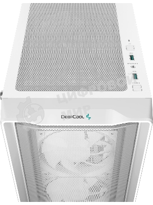 Компьютерный корпус Deepcool CC560 MESH V2 WH без БП, боковое окно (закаленное стекло), 3x120мм ARGb LED вентилятор спереди и 1x120мм ARGb LED вентилятор сзади, белый, ATX
