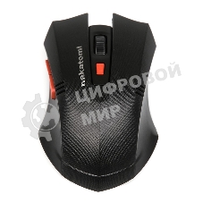Мышь беспроводная Nakatomi MRON-04U черный, 1600 dpi, радиоканал, USB, кнопки - 6
