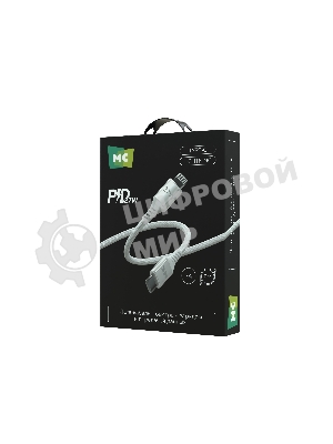 Кабель MORE CHOICE (4620202554192) K69ia 2м USB 3.0A PD 27W для Lightning ng 8-pin Type-C - 2м, белый