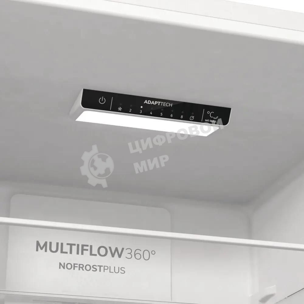 Холодильник Gorenje NRK6201PW4 белый двухкамерный 235/96л морозилка снизу