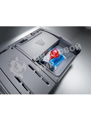 Встраиваемая посудомоечная машина Bosch SMD6ECX12E 60см., SilencePlus; Класс A-A-A; загрузка на 14 комплектов посуды, сенсорное управление, 8 программ, 59.8x55x81.5-87.5 см,сушка: с открыванием дверцы/с теплообменником, индикация на полу: проекция дисплея