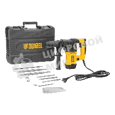 Перфоратор Denzel RHVB-1250-32, SDS-plus, 1250 Вт, 5,5 Дж, от сети