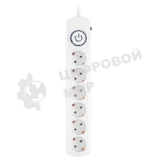 Сетевой фильтр Ippon BK-6-UPS-1.8-10-W 1.8 м, 6 розеток, белый, коробка