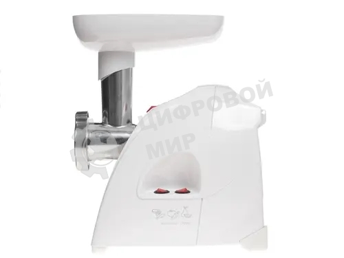 Мясорубка электрическая Аксион М41.04 белый, 1700 Вт, 2.0 кг/мин, реверс, защита от перегрузки, насадки - 4
