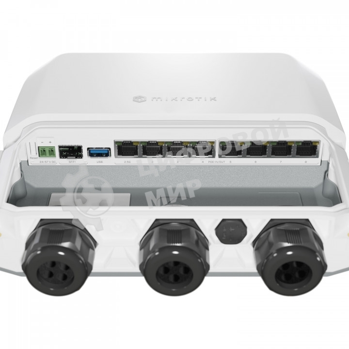 Маршрутизатор/RB5009UPr+S+OUT Wired router 2.5 Gigabit Ethernet, Gigabit Ethernet White