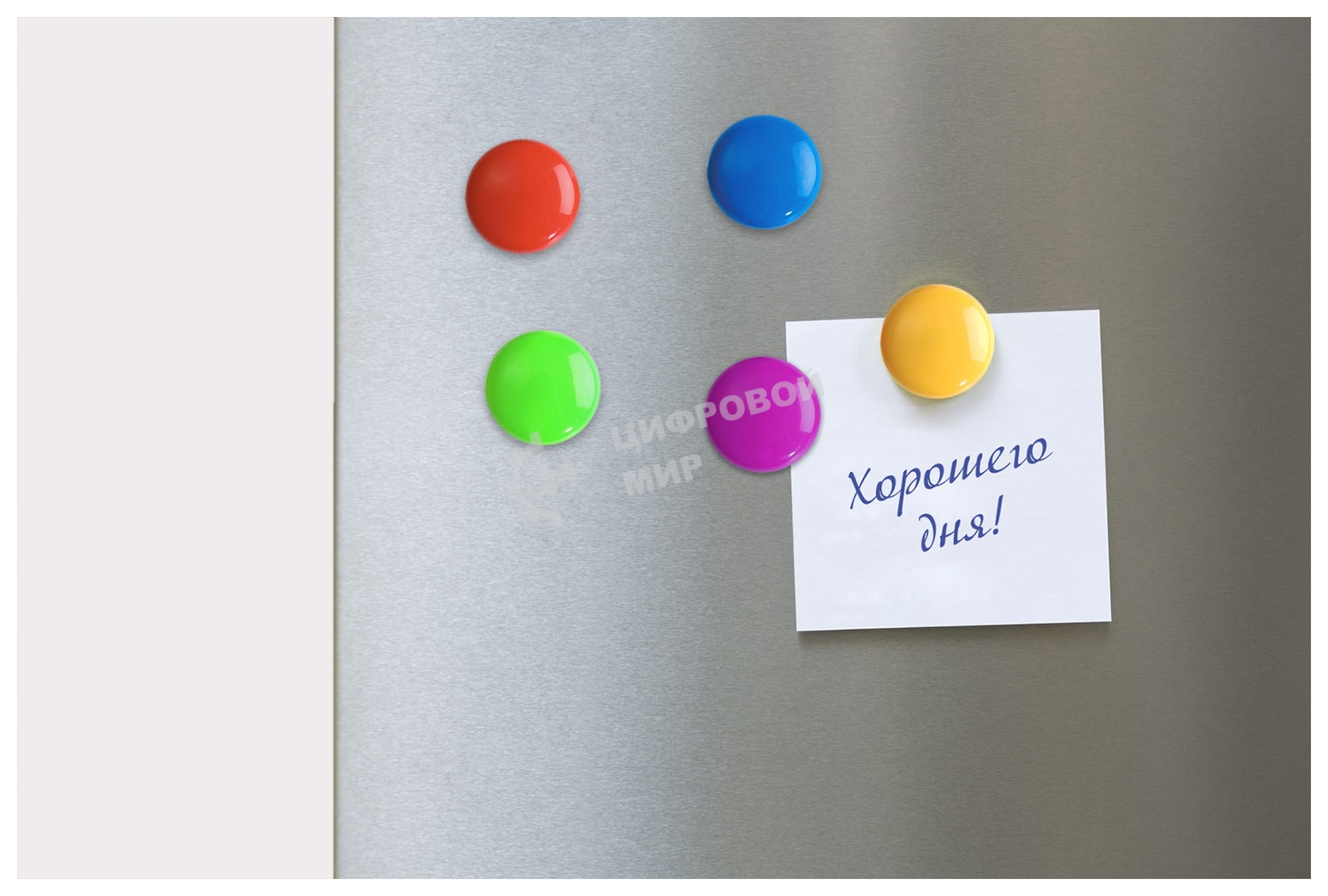 Магнит Buro для досок пластик ассорти d30мм круглый (упаковка: 5шт)