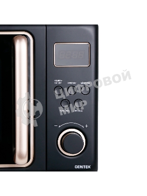 Микроволновая печь Centek CT-1565 черный, 20 л, 700 Вт, переключатели - кнопки, поворотный механизм